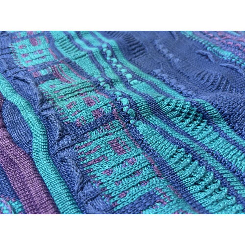 COOGI Multi-Blue Patterned Crewneck Sweater - Picture 8 of 15